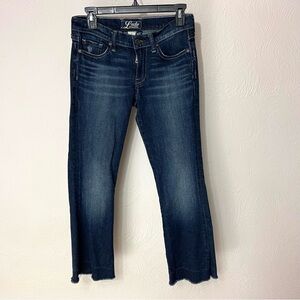 Lucky Brand Blue Ankle Cropped Jeans with Distressed Hem Stark Sweet N Low